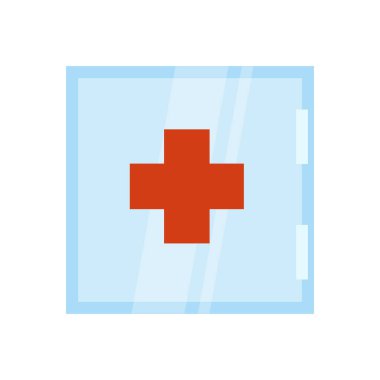 First aid kit on the wall