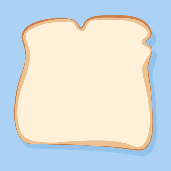 Slice Toasted Rectangular Bread — Stock Vector