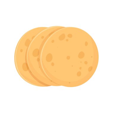 Yuvarlak Meksika mısırlı tortilla tacolarının bileşimi