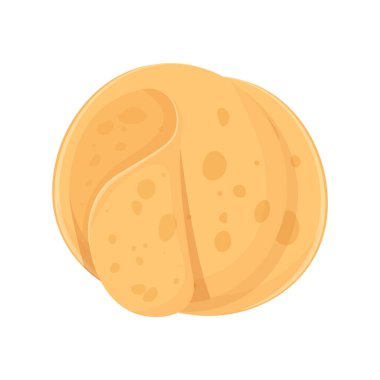 Boş, yuvarlak, mısır patlaklı tortilla seti.