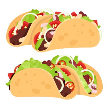 Doldurulmuş Meksika mısır tortillası.
