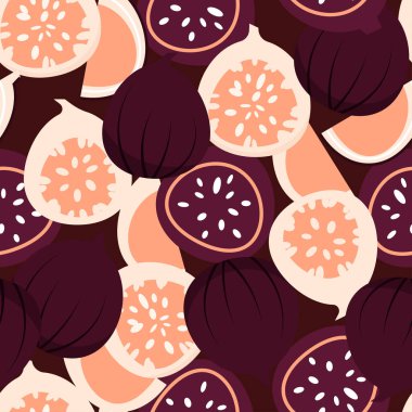 Yoğun, pürüzsüz olgun desen ve incir kesimi.