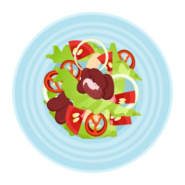 Etnik bir tabakta Meksika sebzeleri karışımı.