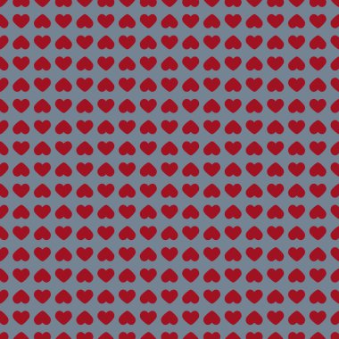 Karanlık bir arka planda küçük kalplerin kusursuz deseni