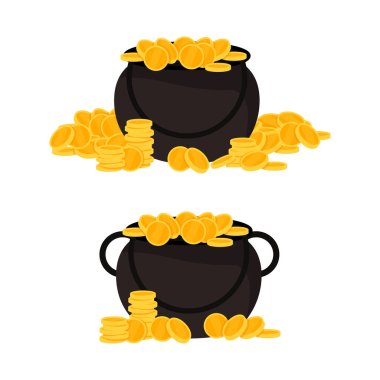 Aziz Patrick Günü için altın sikkeli Kara Kazan