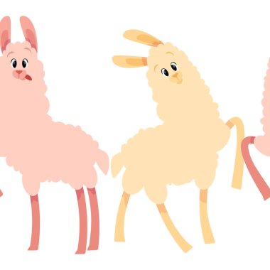 Sevimli Lamaların kusursuz sınırı Eğleniyor