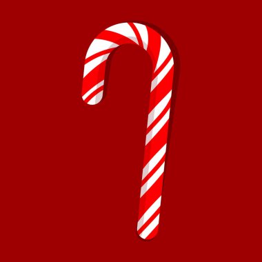 Noel şekeri kırmızı ve beyaz şeker kamışı