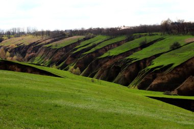 Kirişler vadiler, güzel manzaralar, toprak erozyonu, heyelan, tarım geçidine tehdit