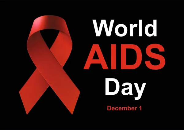 Παγκόσμια Ημέρα Κατά Του Aids Δεκεμβρίου Διεθνής Ημέρα Ευαισθητοποίηση Πανδημία — Φωτογραφία Αρχείου
