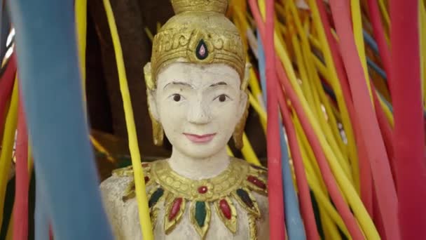 Σχέδιο Απομάκρυνσης Από Ένα Βουδιστικό Μνημείο Βουδιστική Ιδέα — Αρχείο Βίντεο