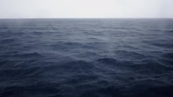 Deszczowy Dzień Morzu Wyspy Koh Tao Poziome Wideo — Wideo stockowe
