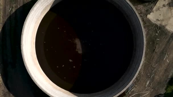 いくつかの液体タンクの上から眺める 4K水平 — ストック動画