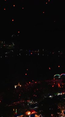 Fener festivali Bangkok thailand 'da bir gece şovudur.