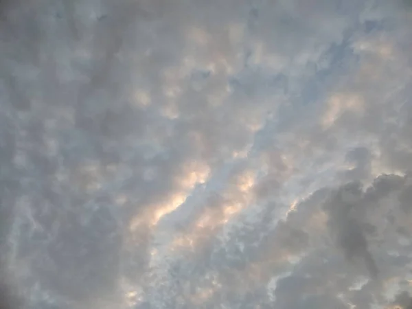 Cielo Hermoso Atardecer Con Nubes — Foto de Stock