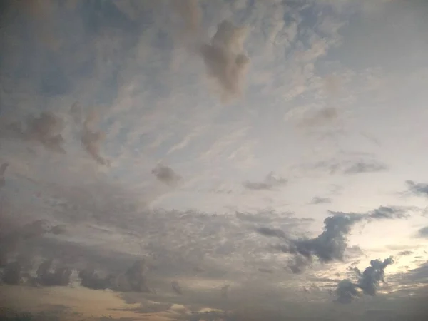 Όμορφο Ουρανό Σύννεφα Φόντο Της Φύσης — Φωτογραφία Αρχείου