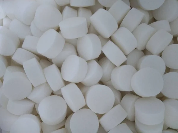 Comprimidos Blancos Comprimidos Blancos Pastillas — Foto de Stock