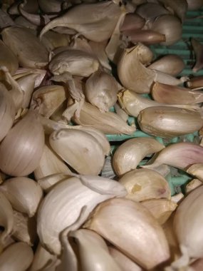 sarımsak ahşap tahta üzerinde