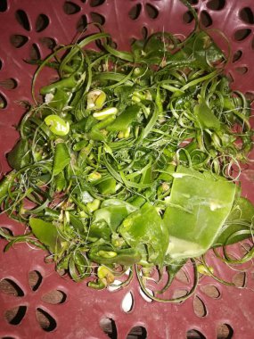 yeşil salata ve limon