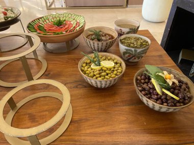 Lezzetli yiyeceklerin yakın görüntüsü