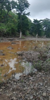 Sabahları nehrin güzel manzarası