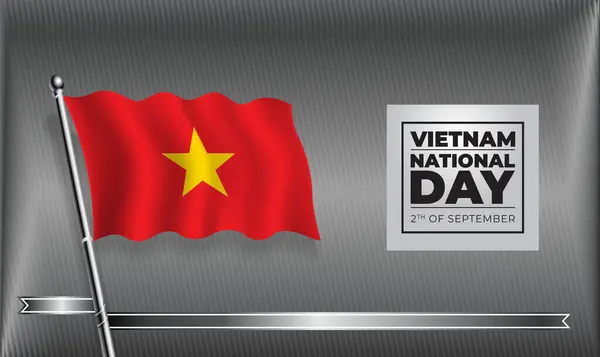 Vietnam Bayrak Ulusal Günü, Vektör Şablon Tasarımı Banner