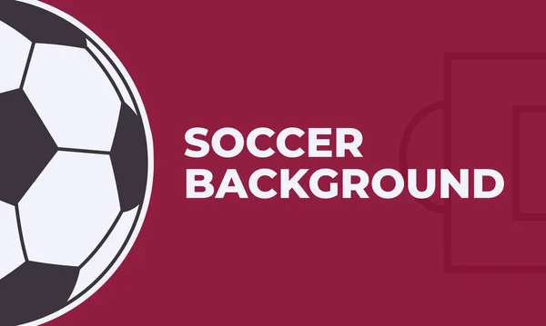 Modèle Football Design Bannière Graphique Football Sport Qatar Tasse Fond — Image vectorielle