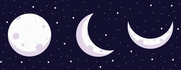 Милий Місяць Векторний Мультиплікаційний Пакет — стоковий вектор