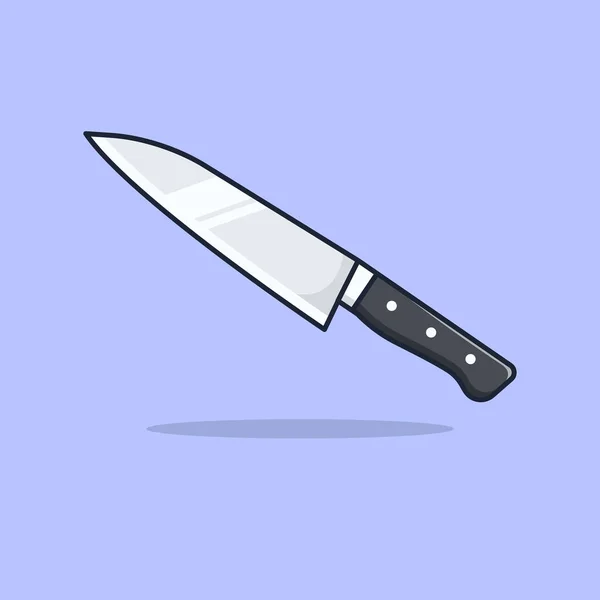 Иллюстрация Векторного Вектора Кухонного Ножа Подходит Пищевой Иконки Вектор Концепции — стоковый вектор