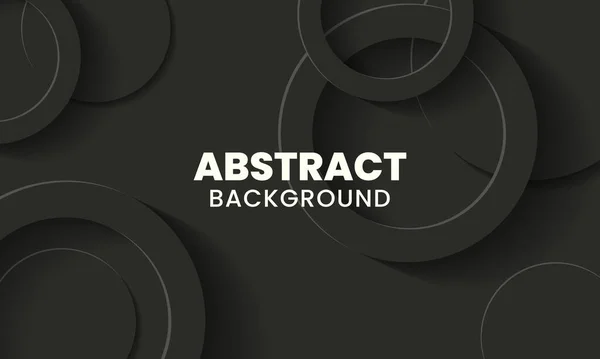 Moderne Minimale Schwarze Kreis Hintergrund Elegantes Dunkles Design Für Web — Stockvektor