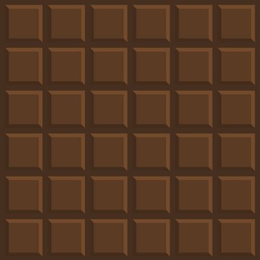 Koyu çikolata arka planı. Koyu çikolata arkaplanının vektör karikatürü