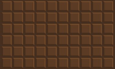 Koyu çikolata arka planı. Koyu çikolata arkaplanının vektör karikatürü