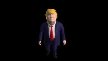 Alfa kanallı 3B Trump