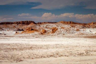Moon Valley, Valle de la Luna at peaceful sunset, Atacama desert, Chile, South America