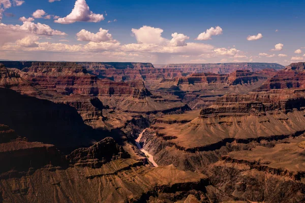 Grand Canyon South Rim Colorado River Sunny Day Arizona United — Stock Photo, Image