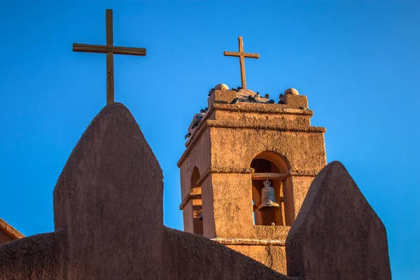 Εκκλησία Του San Pedro Atacama Δεύτερη Αρχαιότερη Εκκλησία Στη Χιλή — Φωτογραφία Αρχείου