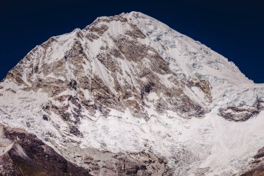 Huascaran Dağı, Cordillera Blanca 'da kar tepeli And Dağları, Ancash, Peru, Güney Amerika