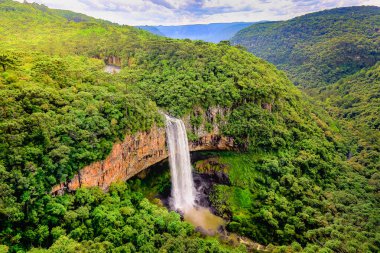 Canela 'da Caracol Şelalesi, Rio Grande do Sul, Güney Brezilya