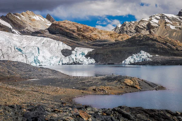 Glaciar Pastoruri Parque Nacional Huascaran Huaraz Perú Glaciar Tropical 5200 —  Fotos de Stock