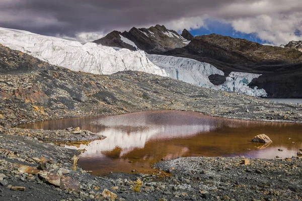 Pastevecký Ledovec Huascaran National Park Huaraz Peru Tropický Ledovec Nadmořské — Stock fotografie