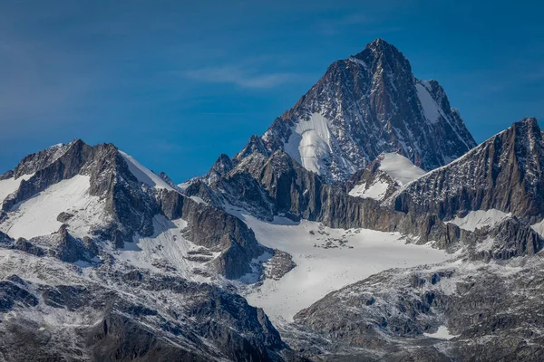 Dramatische Schneebedeckte Berner Alpen Vom Nufenenpass Aus Gesehen Schweiz — Stockfoto