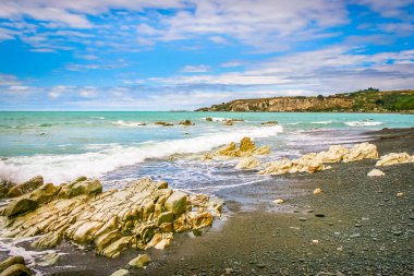 Kaikoura coastline in Canterbury region, New Zealand south Island