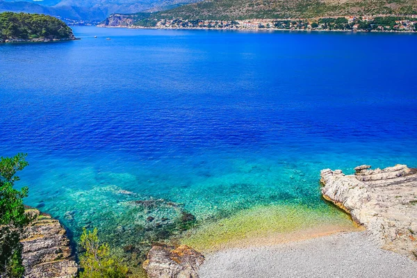Pulau Elaphiti Pantai Pirus Adriatic Dalmatia Pada Hari Yang Cerah — Stok Foto