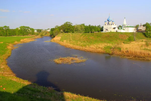 Suzdal medieval village in Golden Ring of Russia, idyllic landscape