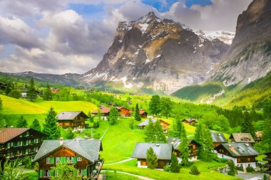 Grindelwald is a village in the Interlaken district in the canton of Berne in Switzerland