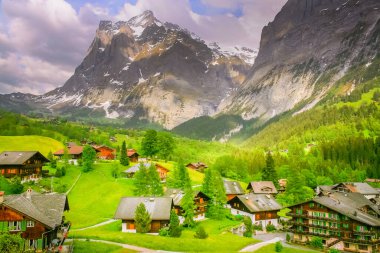 Grindelwald is a village in the Interlaken district in the canton of Berne in Switzerland