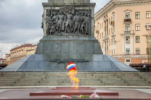 Victory Square War Monument Wwii Minsk Belarus Eastern Europe — Stock fotografie