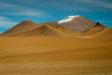 Atacama Desert dramatic volcanic landscape at Sunset, Northern Chile, South America