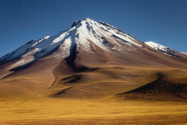 Atacama Desert dramatic volcanic landscape at Sunset, Northern Chile, South America