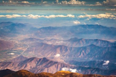 Atacama Desert dramatic volcanic landscape at Sunset, Northern Chile, South America