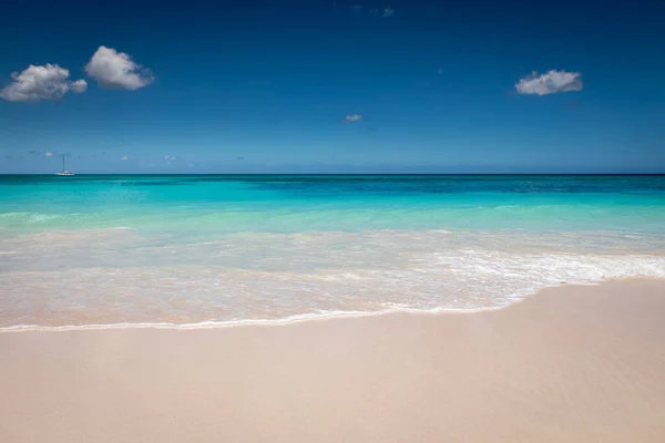 Playa Tropical Mar Caribe Isla Idílica Saona Punta Cana República —  Fotos de Stock